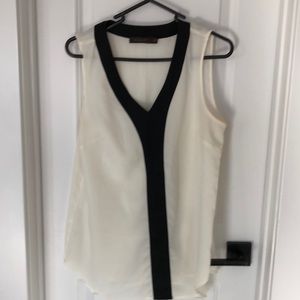 Cream an black layering cami | M